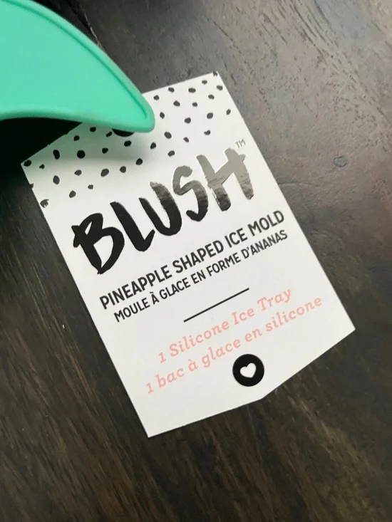 BLUSH Silicone Mold Pineapple Ice Cube Tray Shapes NWT - Picture 4 of 6